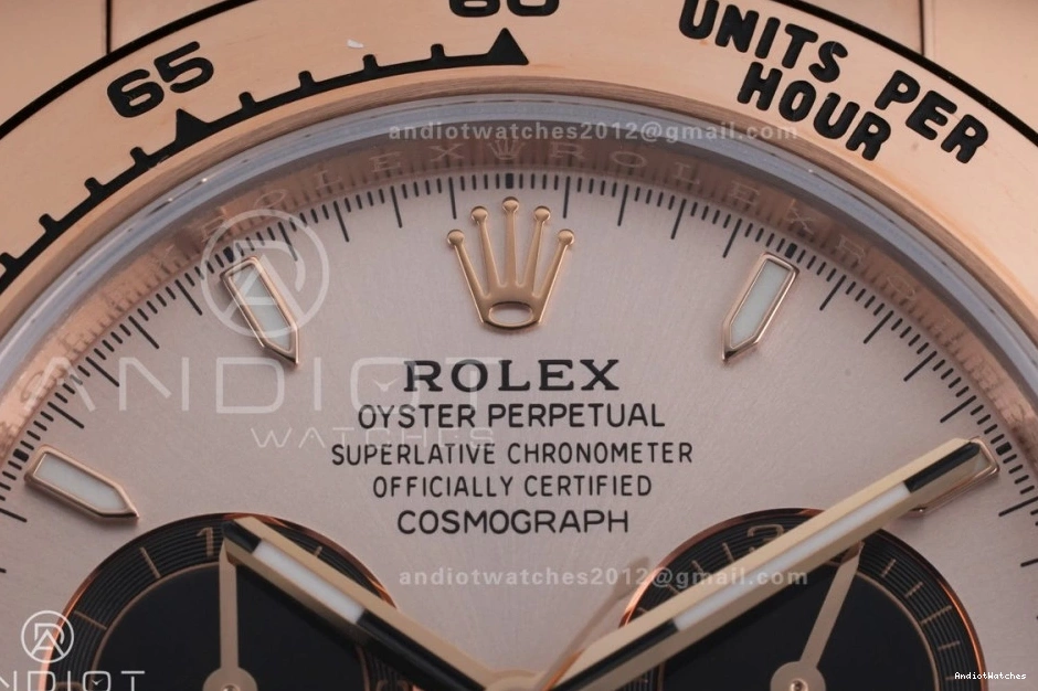 Best Edition Sub-dial VSF 1:1 DD Dial Gain Sophisticated Oyster RG Black Weight Bracelet On 786 Daytona 126505 1226